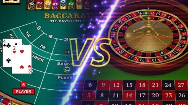 Comparison Between Baccarat and Roulette